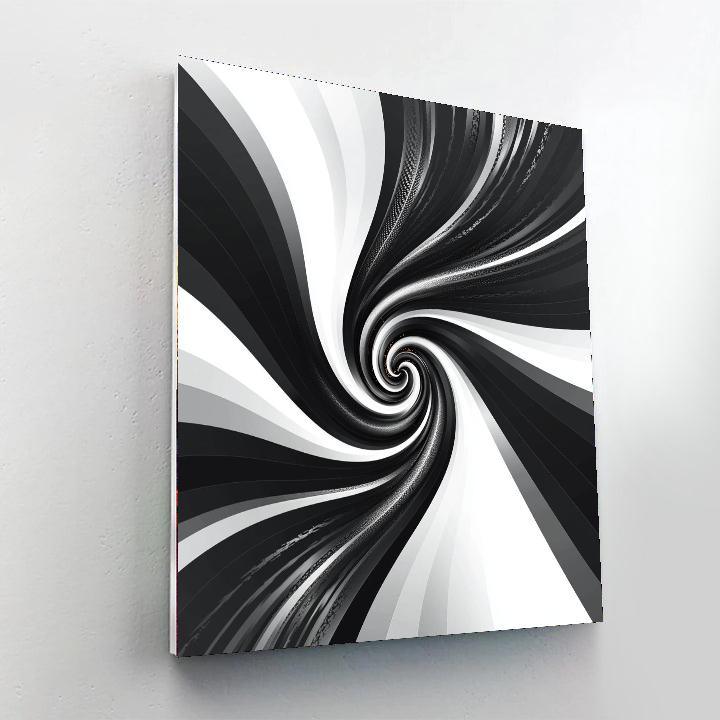 M.C. Escher Inspired Infinite Weave  Number Painting