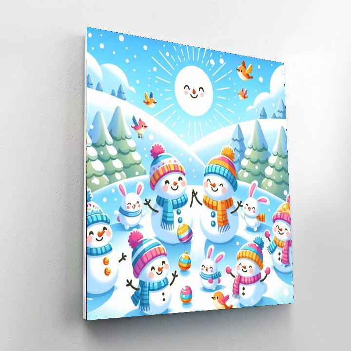 Cheery Winter Wonderland Paint By Numbers Kits