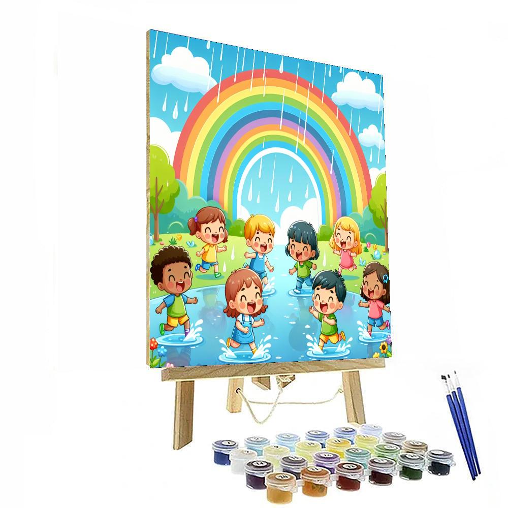 Rainy Day Rainbow Quest Paint By Numbers Art