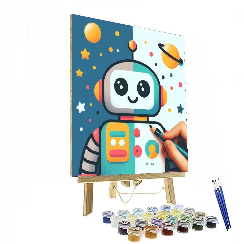 Gigantic Robot DIY Paint By Numbers