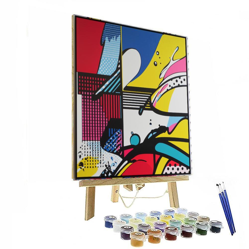 Lichtenstein Inspired Friendship In Color  Painting By Numbers Kit