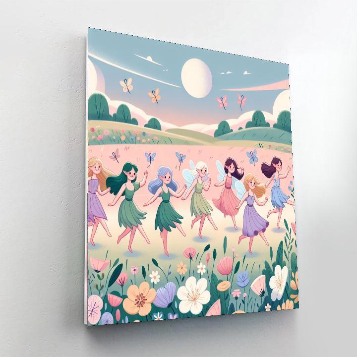 Enchanted Fairy Meadow Painting By Numbers Kit