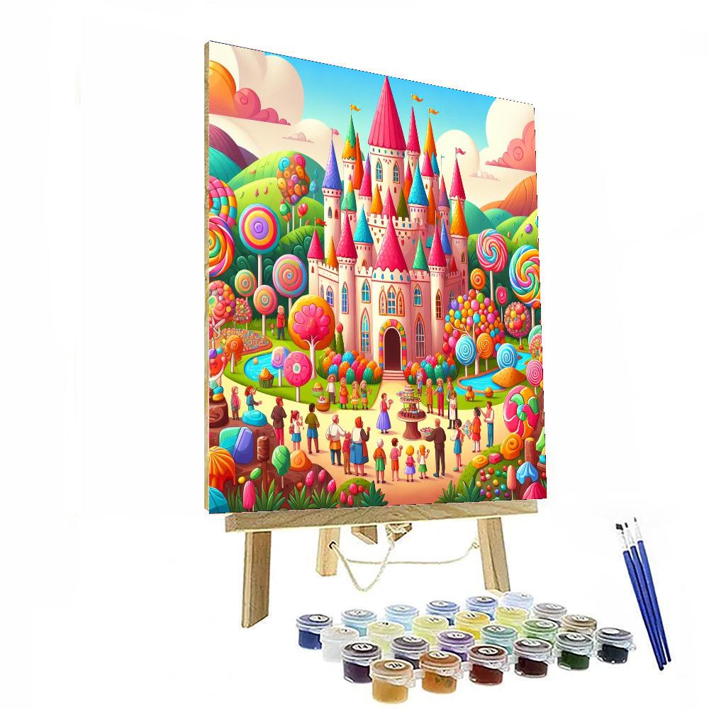 Journey To Candy Castle Number Painting
