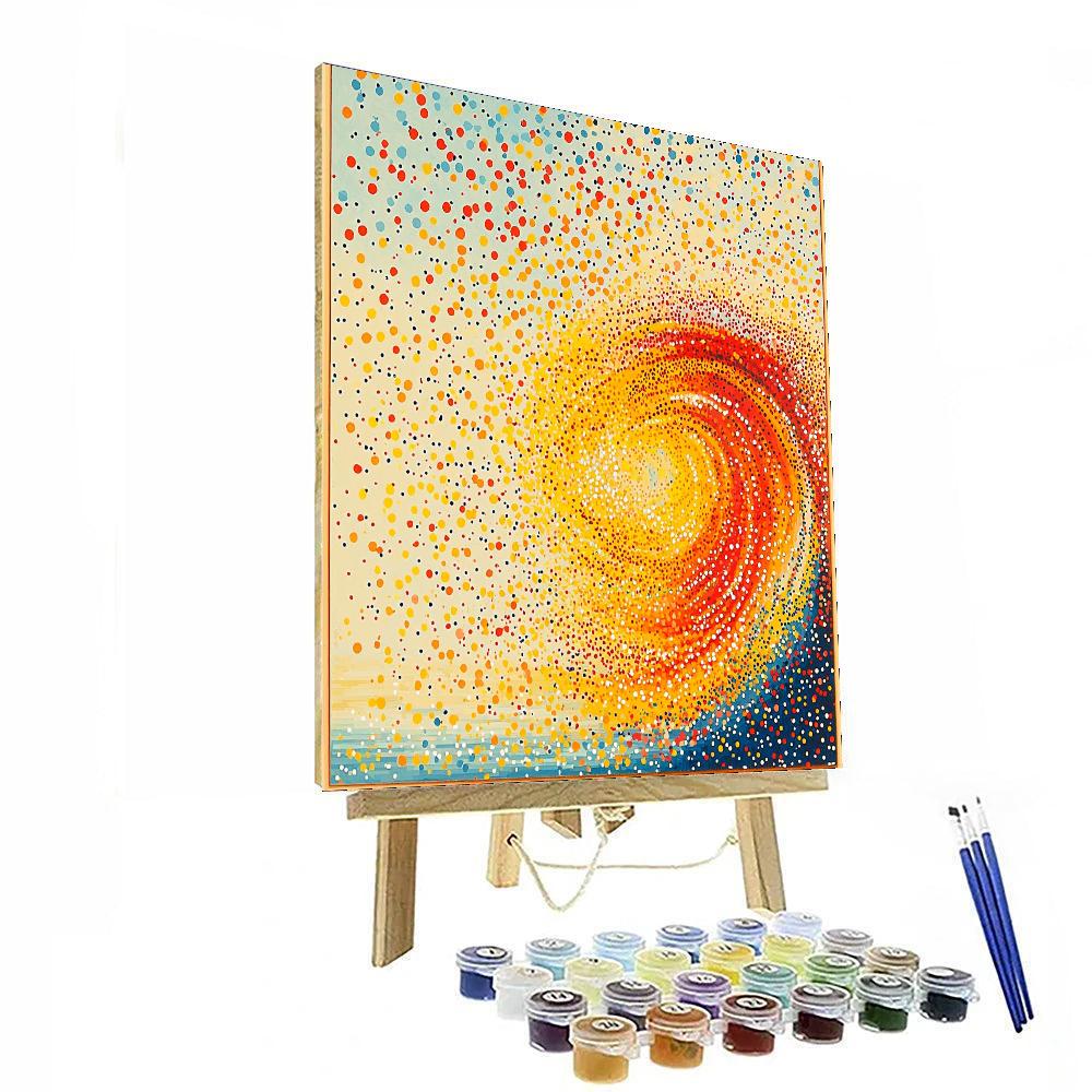 Georges Seurat Inspired Fluctuating Energy  Paint By Number