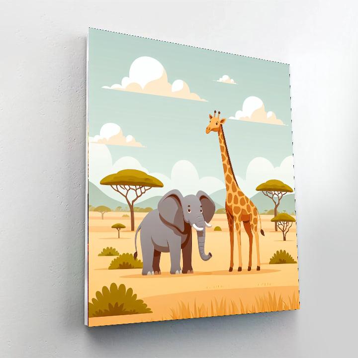 Safari Friends Excursion DIY Paint By Numbers