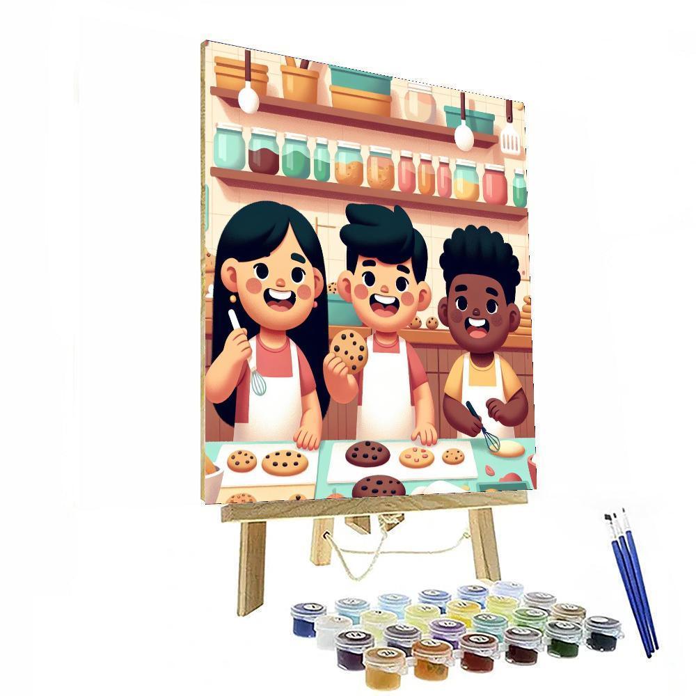 Charming Cookie Bakery DIY Paint By Numbers