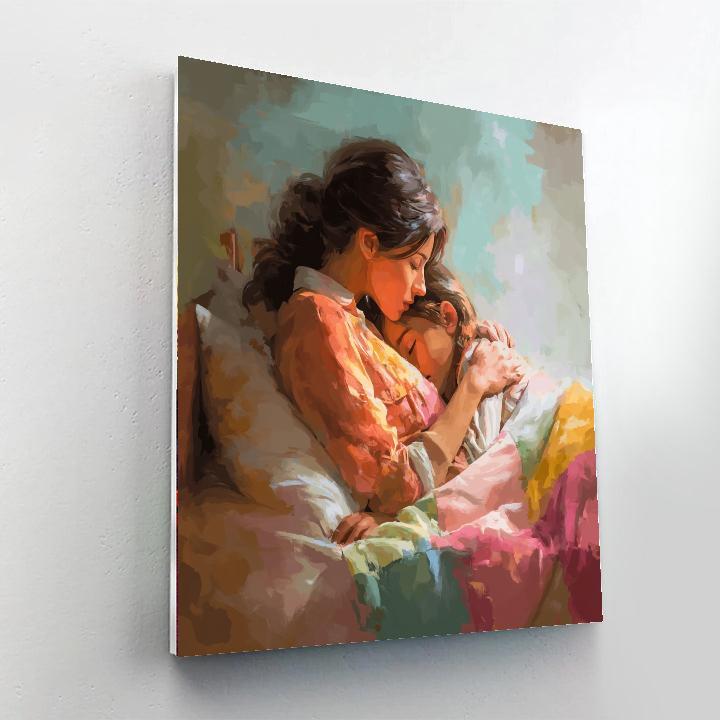 A Cuddle Under The Blanket Paint By Color