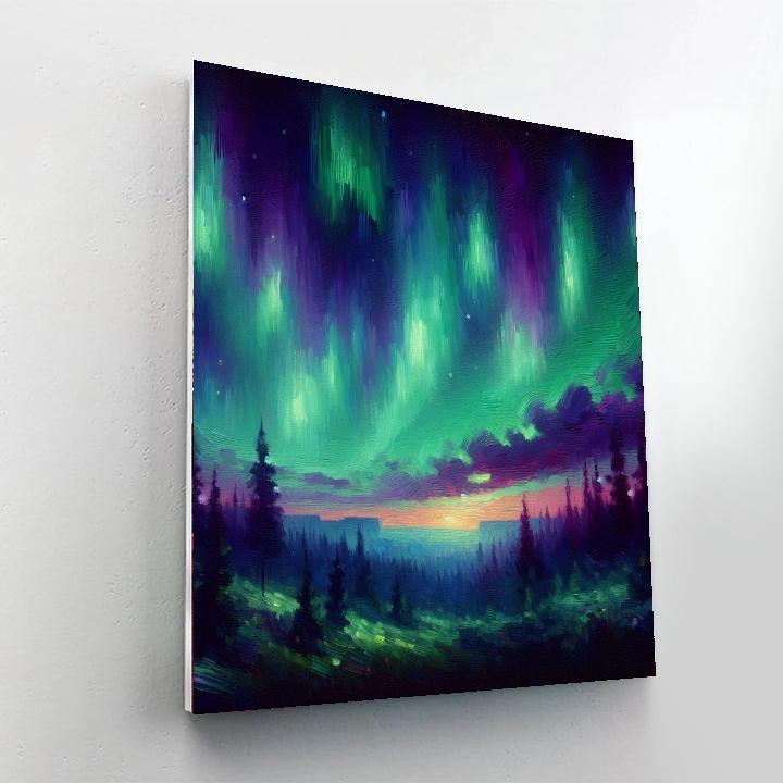 Mystic Aurora Borealis Paint By Numbers Art