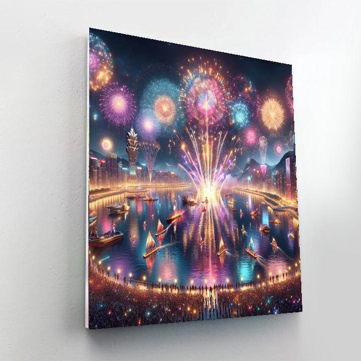 Macao International Fireworks Display Contest - China Number Painting