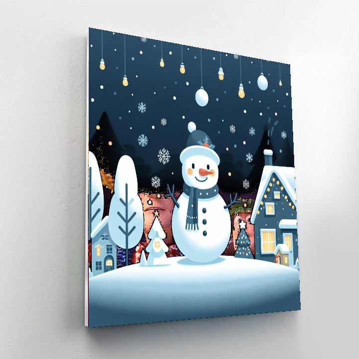 Frosty Festivities Paint By Numbers Art