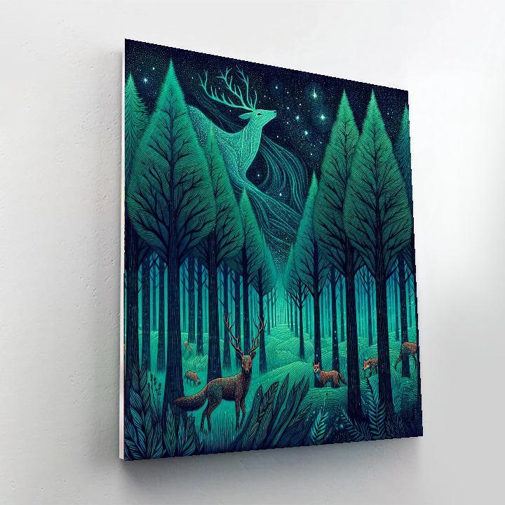 Mythical Woodland Retreat Paint By Numbers