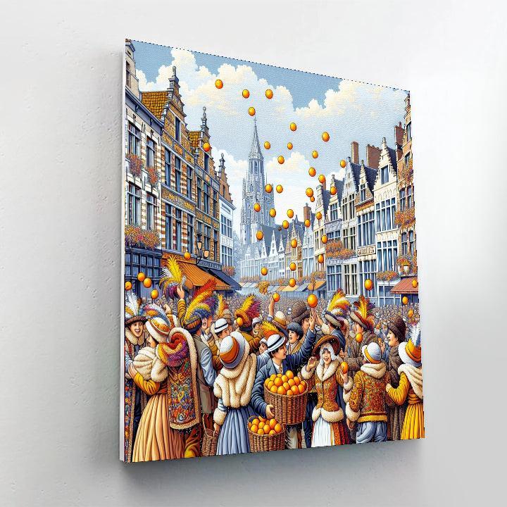 Carnaval De Binche - Belgium Paint By Numbers