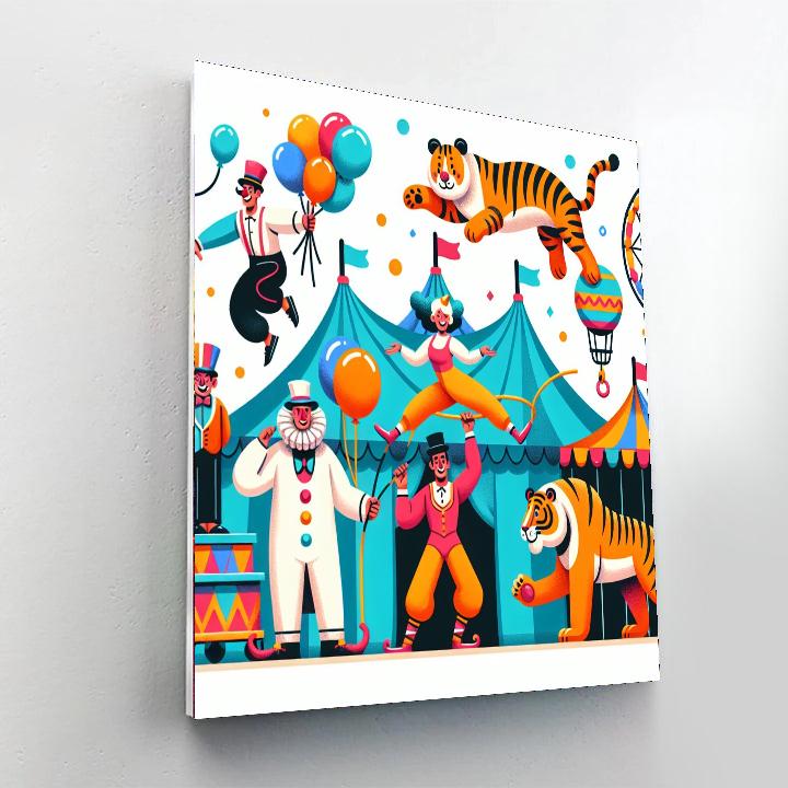Cheery Circus Painting By Numbers Kit
