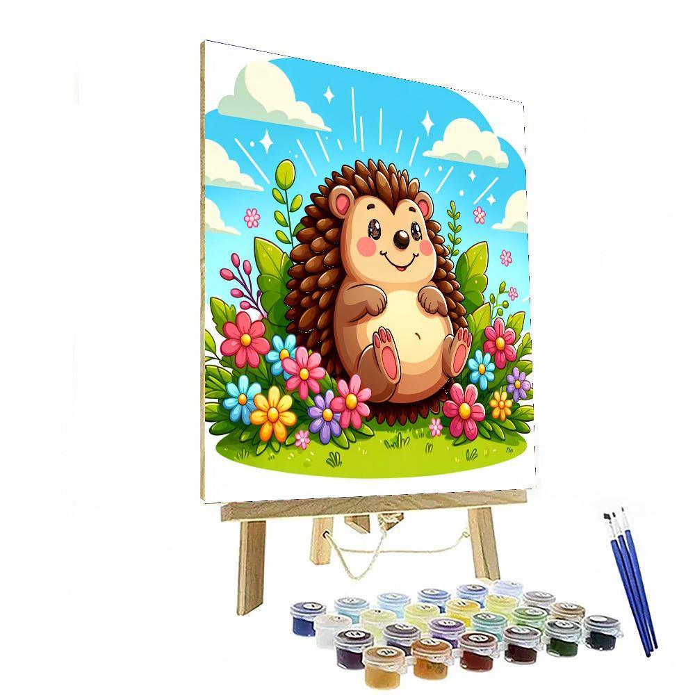 Charming Hedgehog Hideaway Paint By Numbers