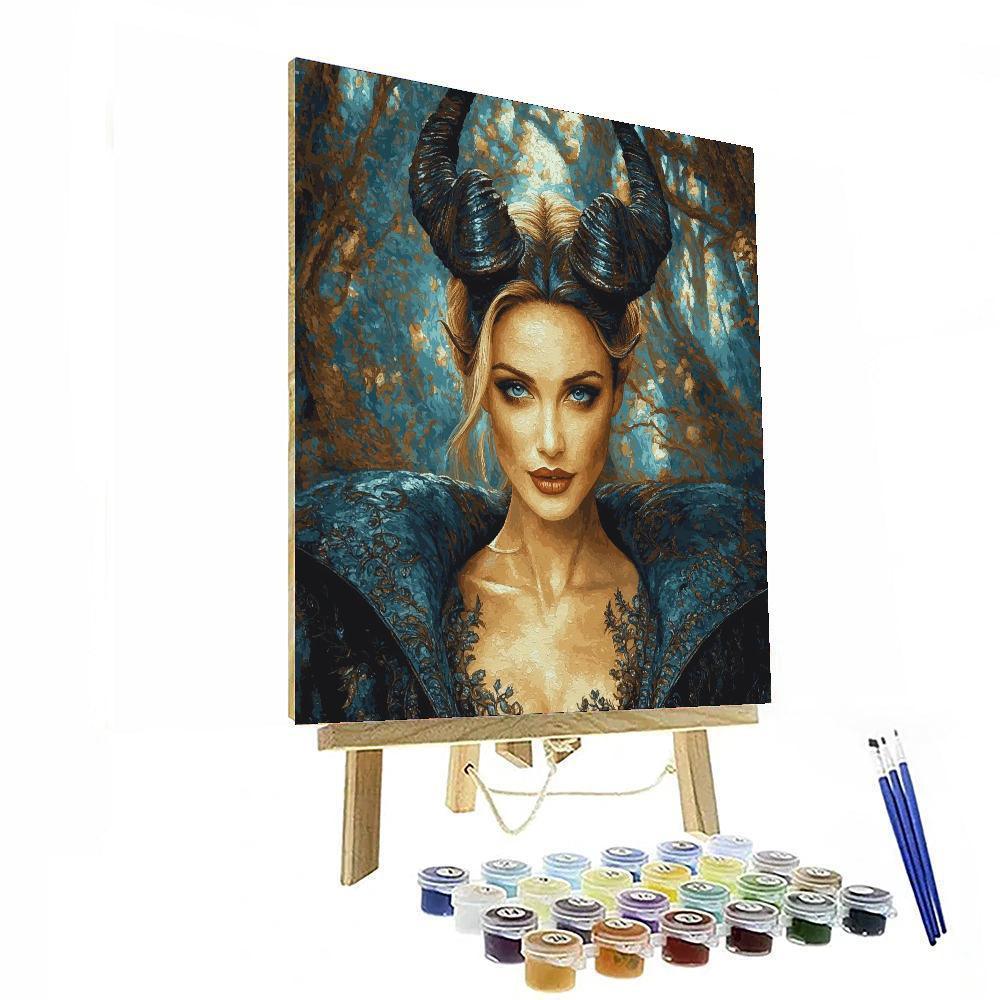 Angelina Jolie: The Guardian Of Humanity As Maleficent Numbered Painting Kits