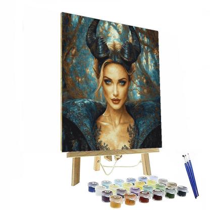 Angelina Jolie: The Guardian Of Humanity As Maleficent Numbered Painting Kits