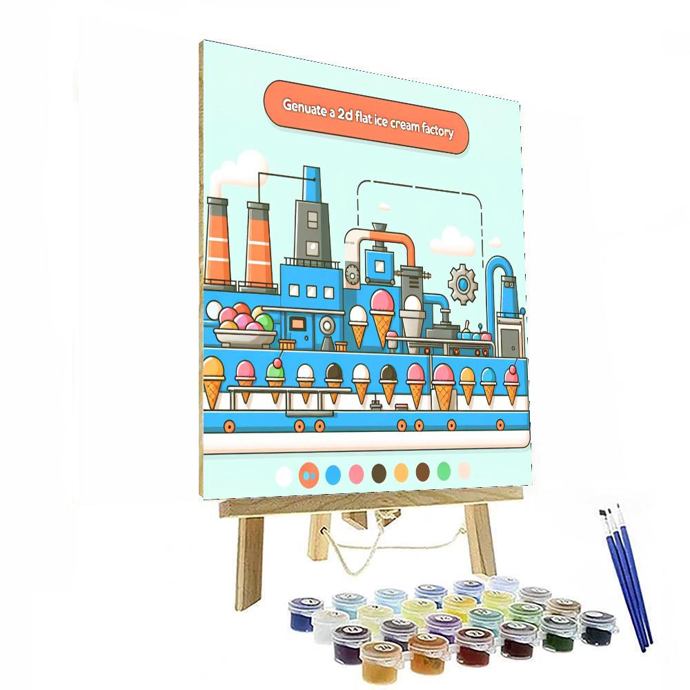 Magical Ice Cream Factory Numbered Painting Kits