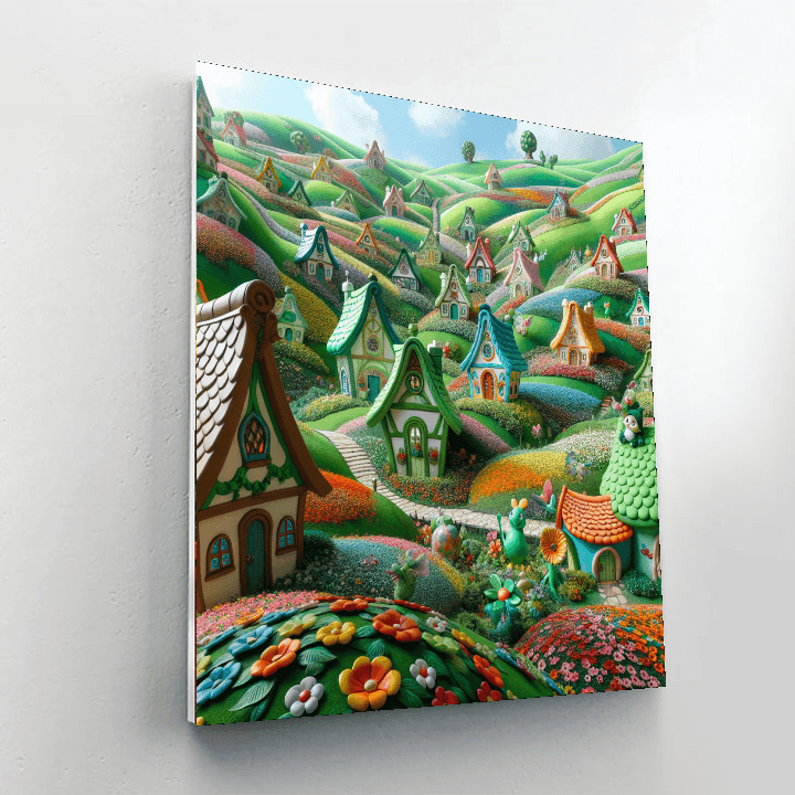 Fanciful Fairy Tale Landscape Painting By Numbers Kit