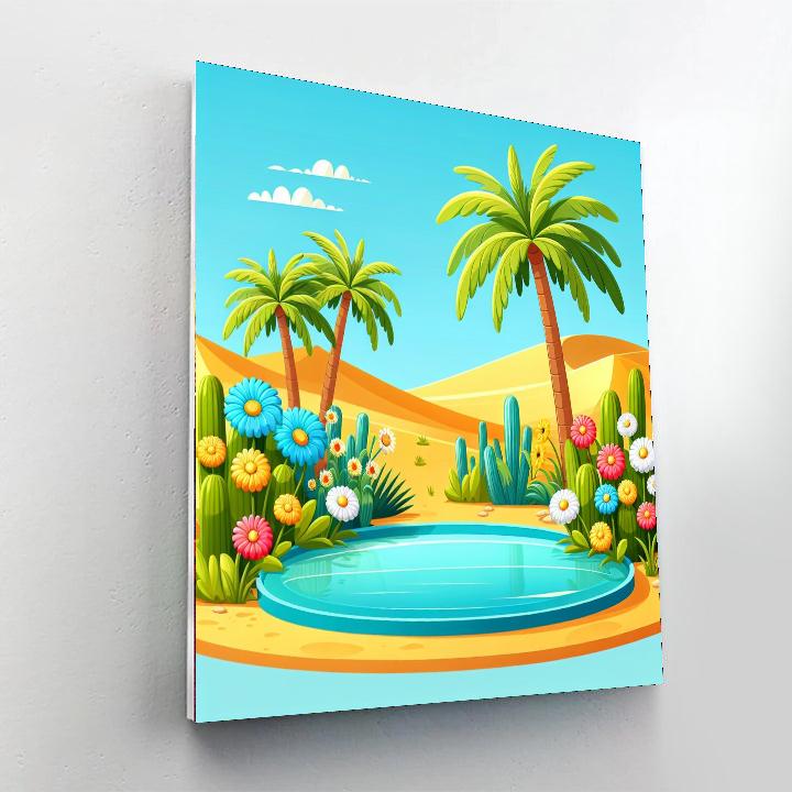 Enchanted Oasis Paint By Numbers Art
