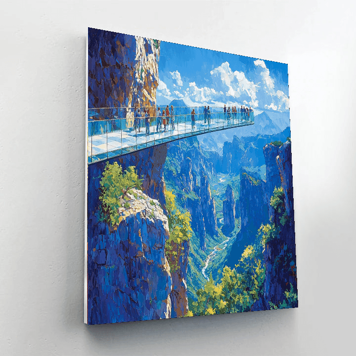 Zhangjiajie Glass Bridge Numbered Painting Kits