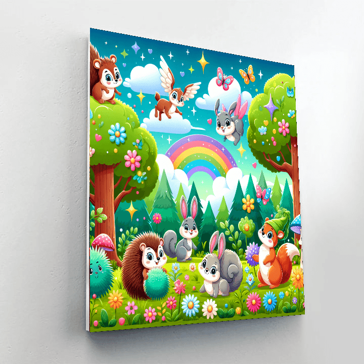 Wonderful Whimsical Woods Paint By Numbers