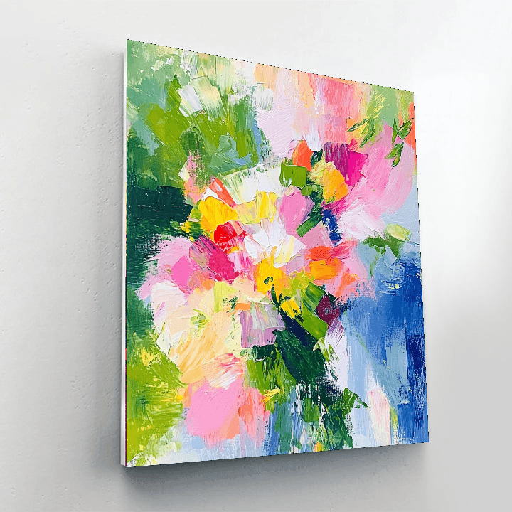 Claude Monet Inspired Abstract Floral Delight  Painting By Numbers Kit