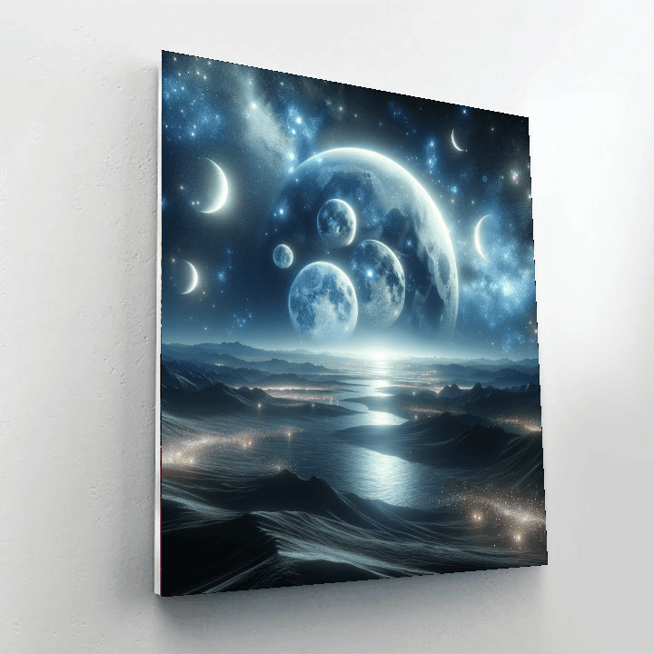 Celestial Moonscape DIY Paint By Numbers