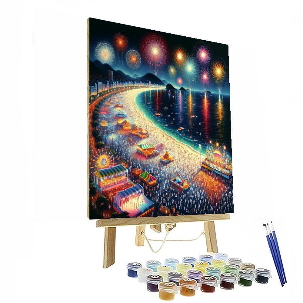 Rio De Janeiro New Year’s Eve - Brazil Paint By Color