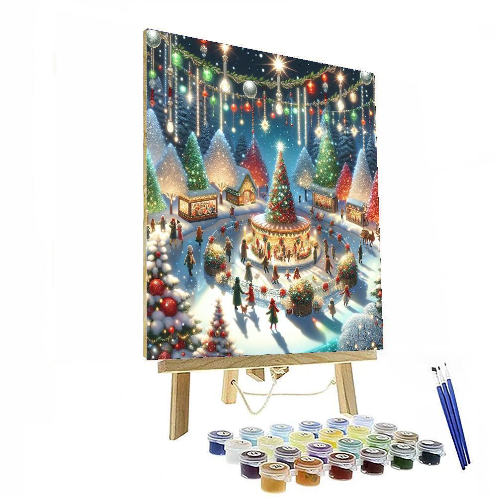 Glistening Winter Festivity Numbered Painting Kits