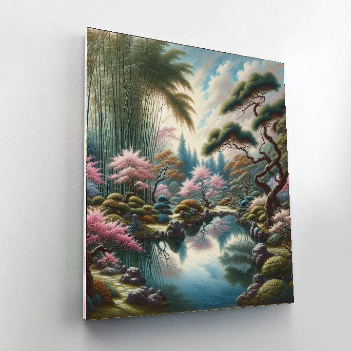 Eastern Tranquil Oasis Numbered Painting Kits