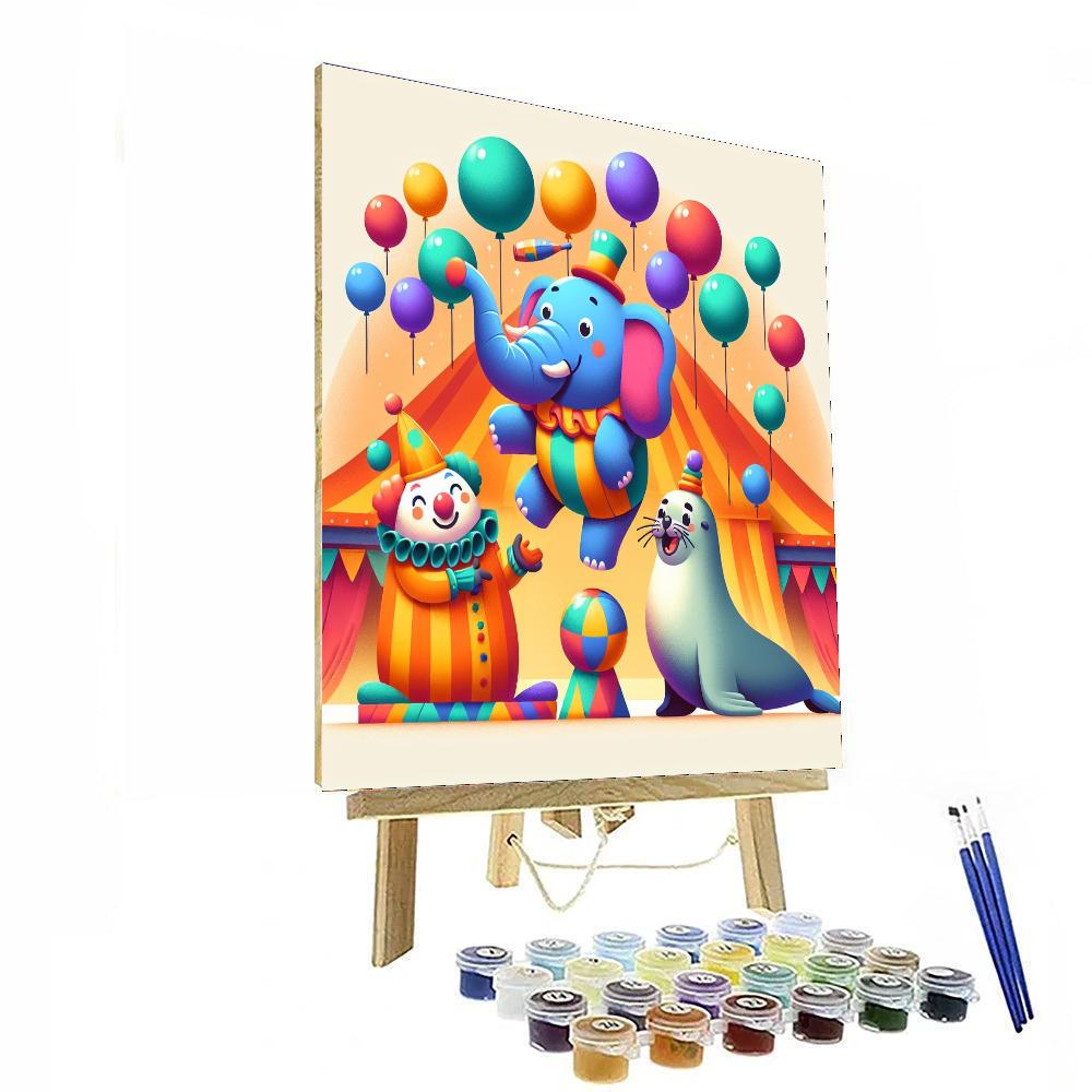 Circus Of Friendly Animals Numbered Painting Kits
