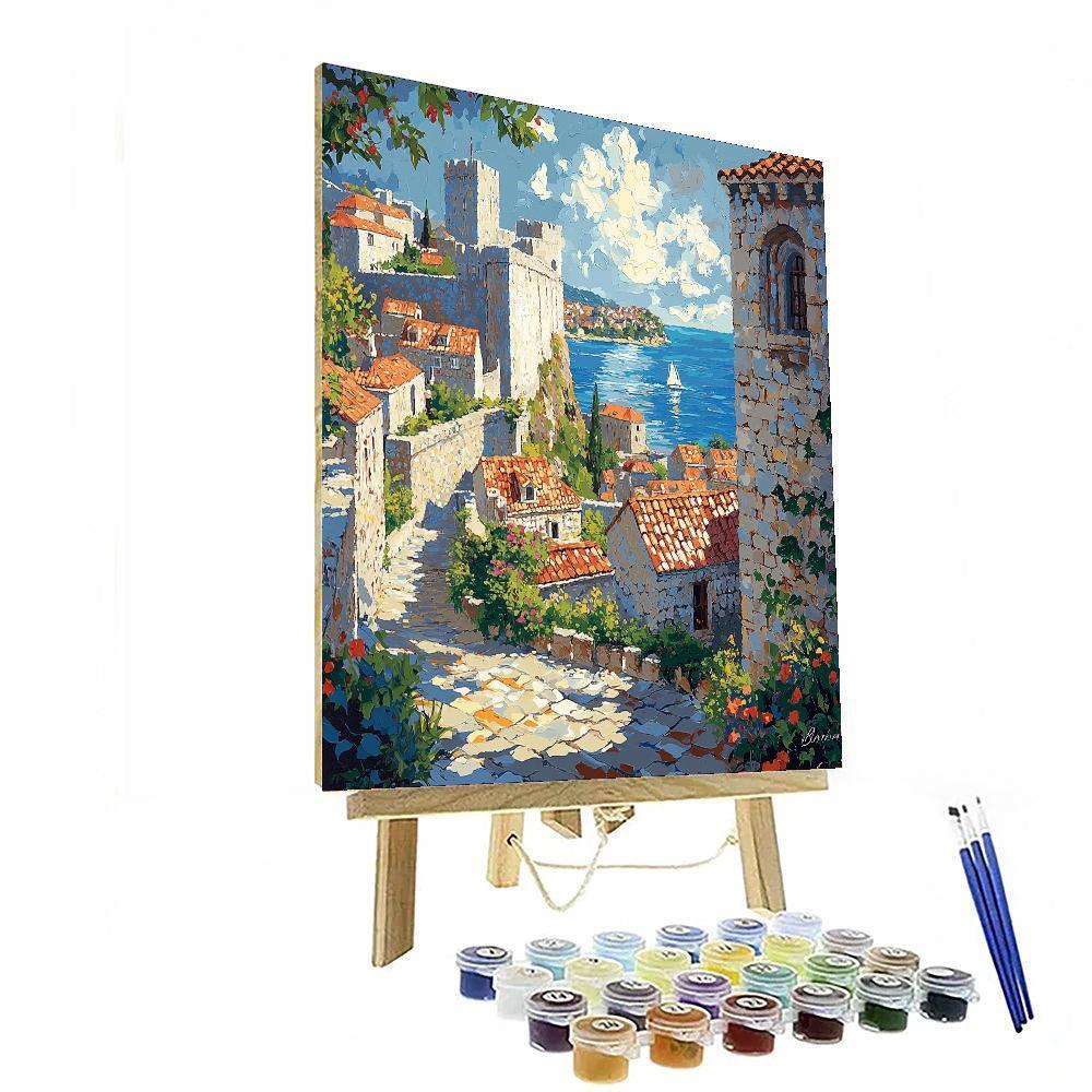Dubrovnik City Walls - Croatia Paint By Number