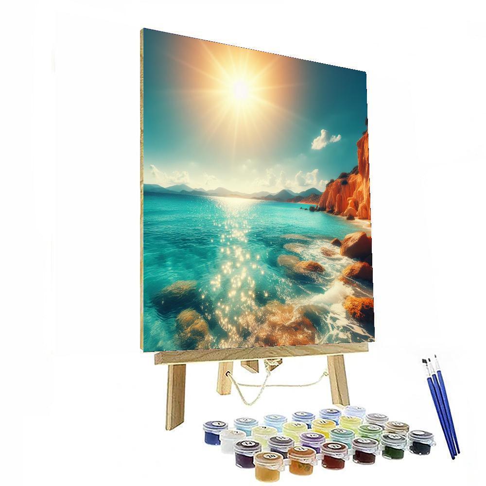 Mediterranean Coastal Haven Painting By Numbers Kit