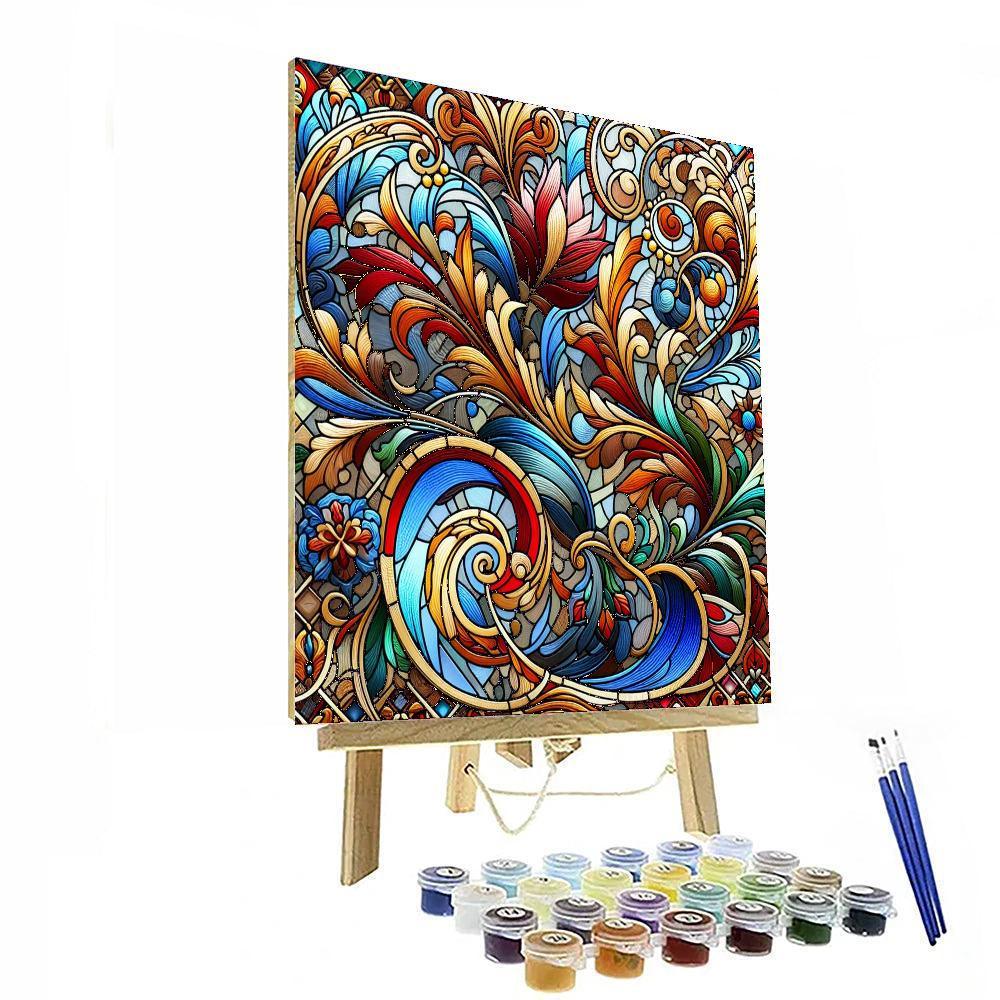 Stained Glass Splendor DIY Paint By Numbers