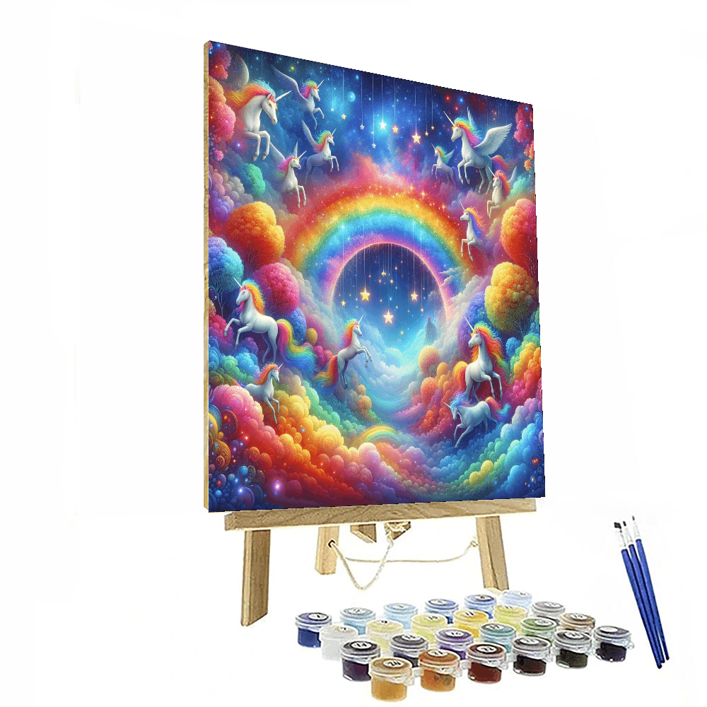 Magical Unicorn Dreamland - DIY Painting By Numbers Kit