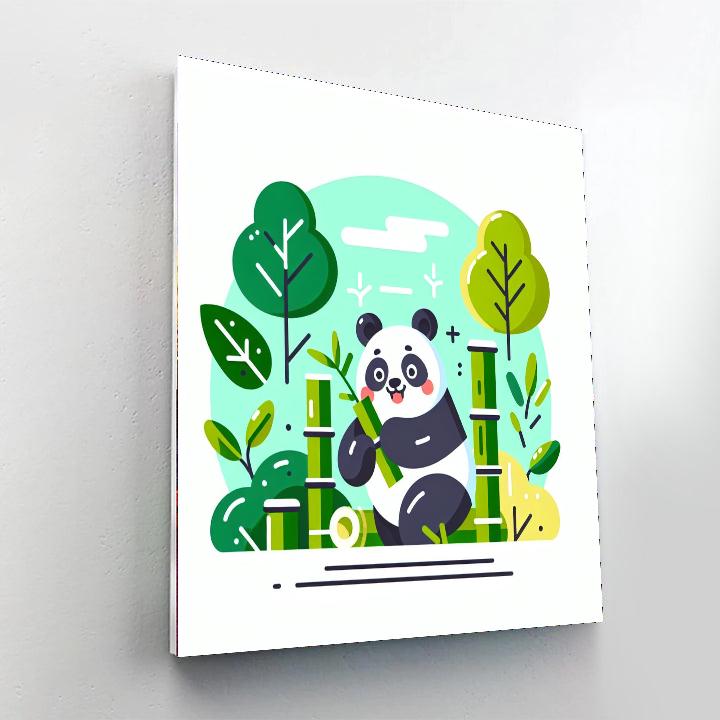 Laughing Panda's Bamboo Delight Paint By Color