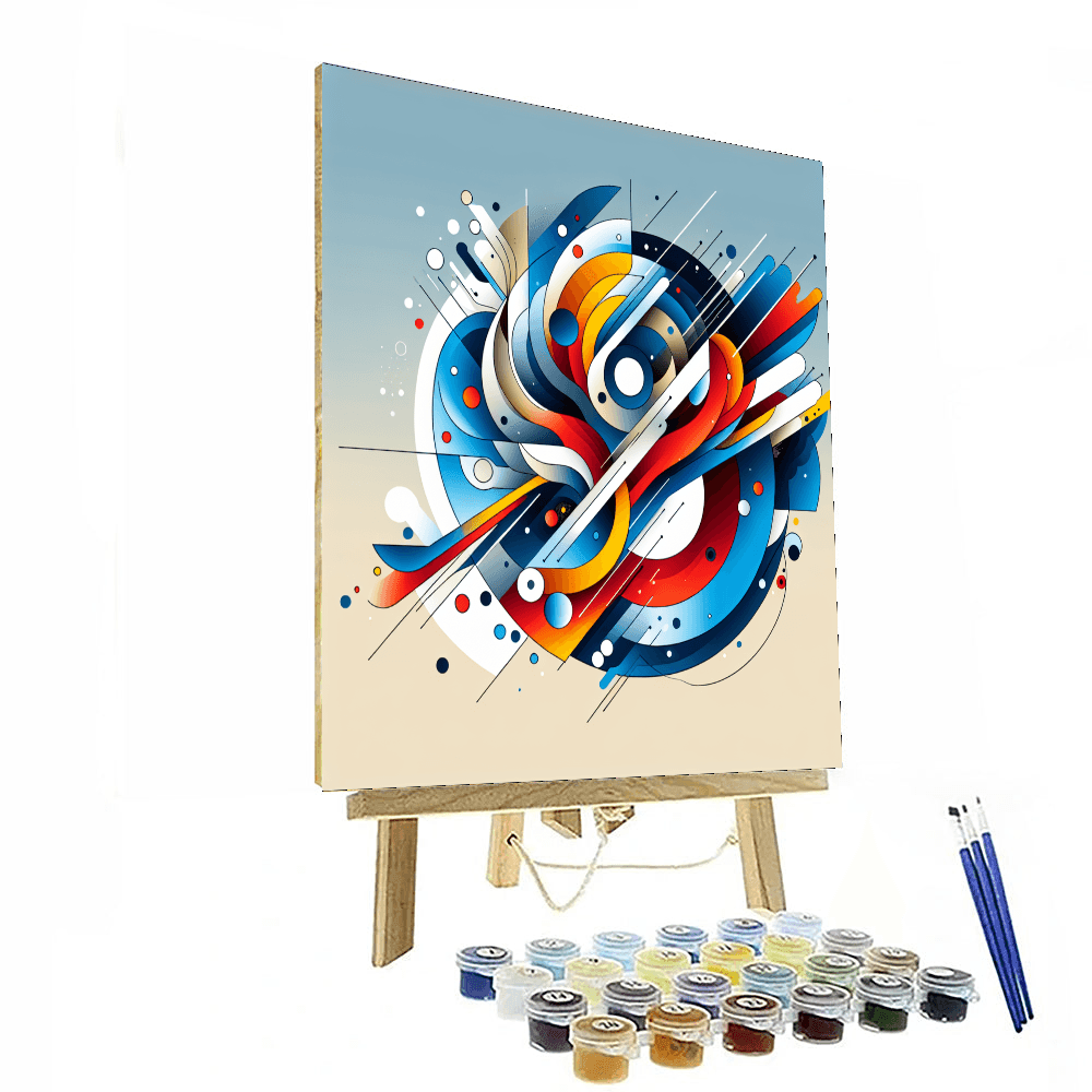 Dynamic Modern Abstraction DIY Paint By Numbers