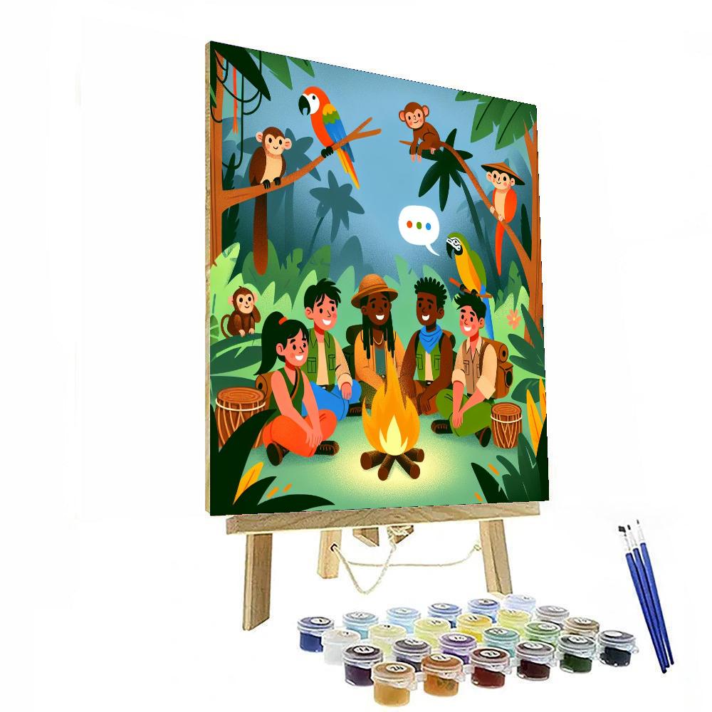 Jungle Campfire Stories Paint By Number
