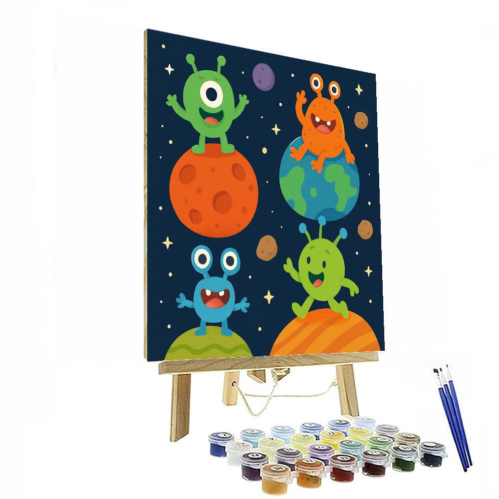 Funky Alien Adventures Paint By Number