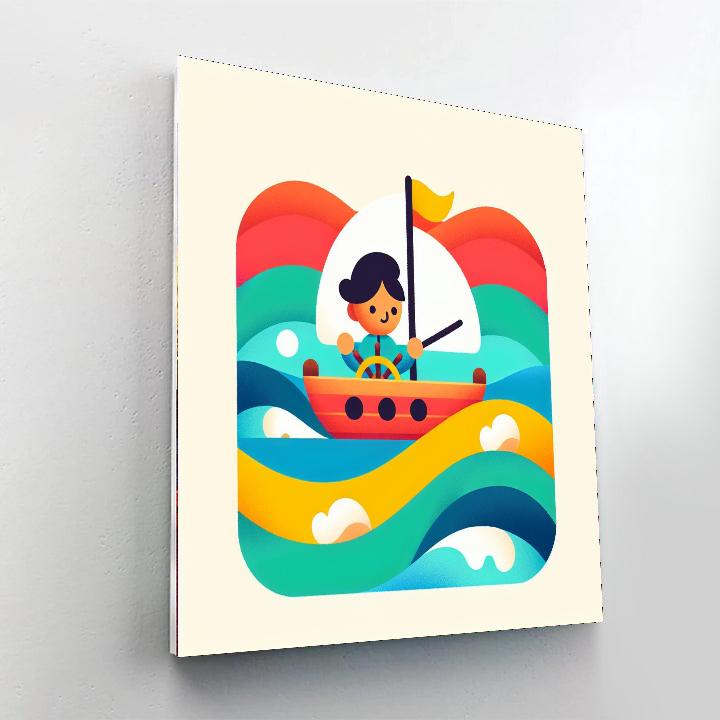 Courageous Captain's Voyage Painting Number Kit