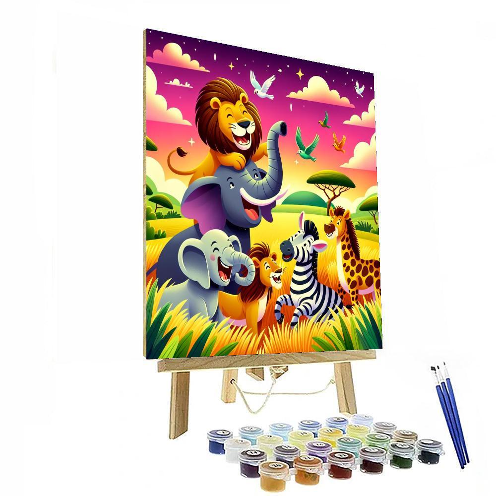 Sunny Safari Excursion Paint By Color