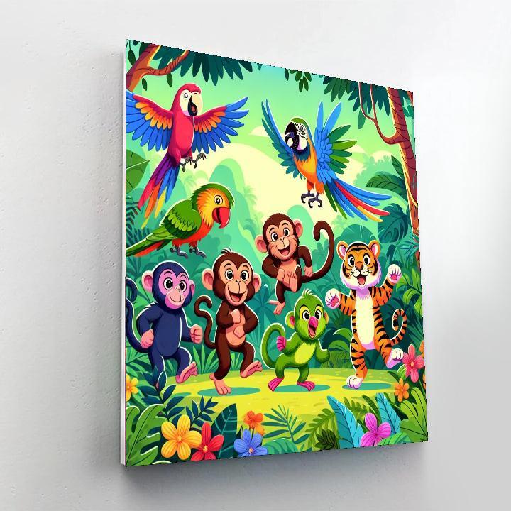 Joyful Jungle Beat Paint By Numbers