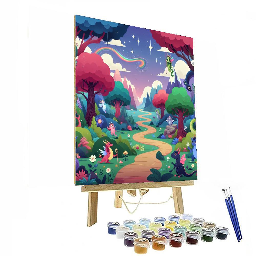 Fantasy Adventure Path Paint By Numbers Art