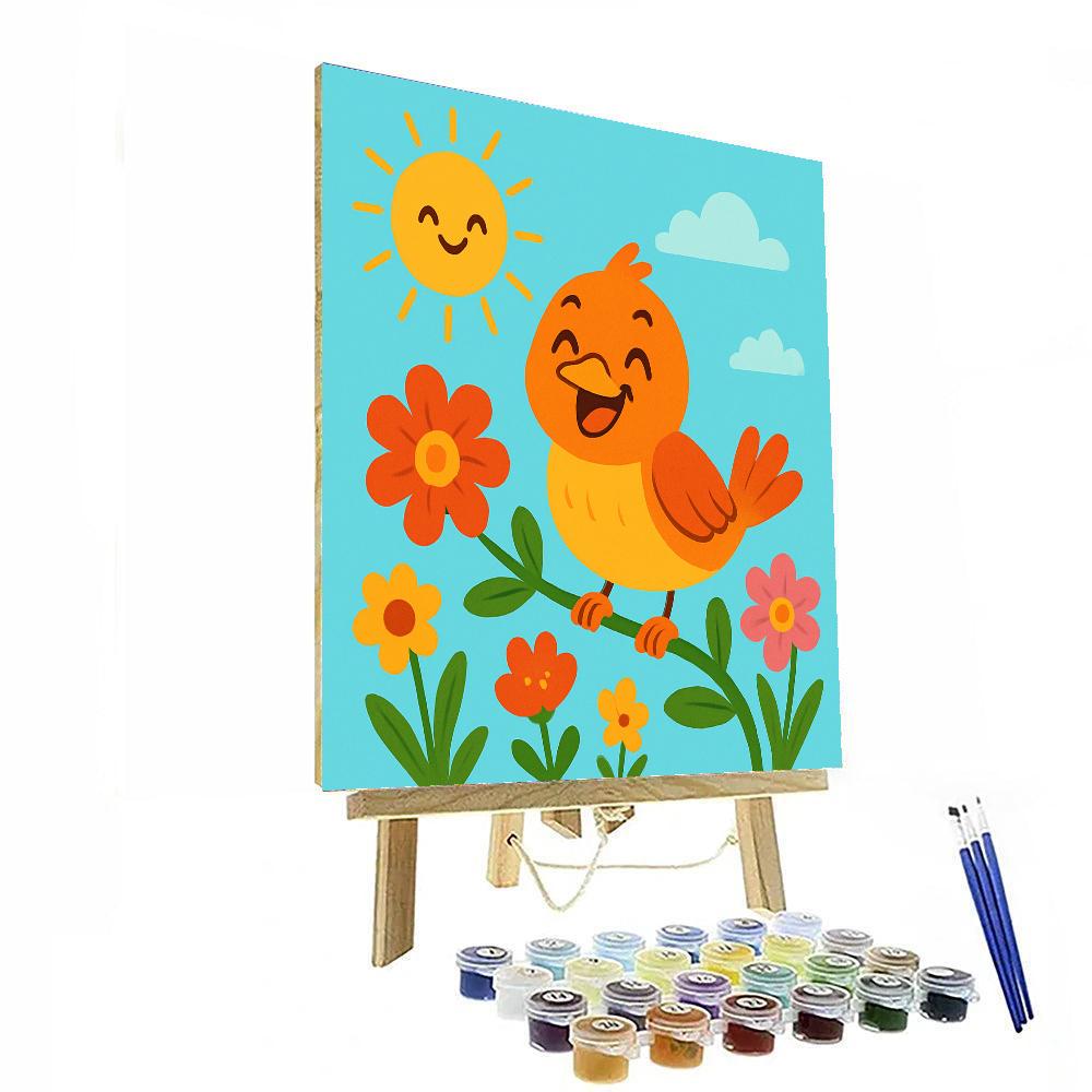 Sassy Bird Number Painting