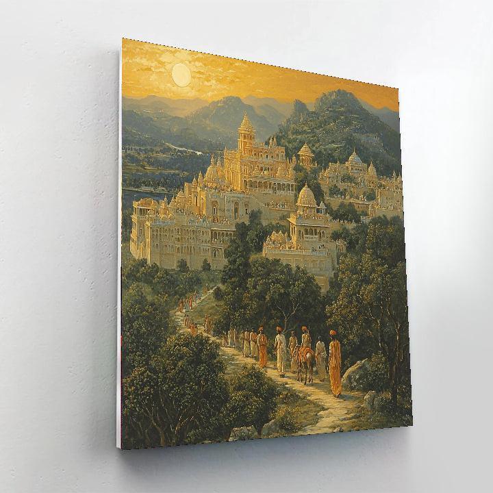 Nandalal Bose Inspired Spirit Of The Past  Number Painting