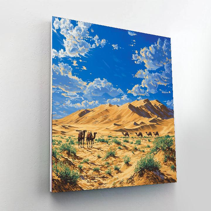 The Gobi Desert - Mongolia Numbered Painting Kits