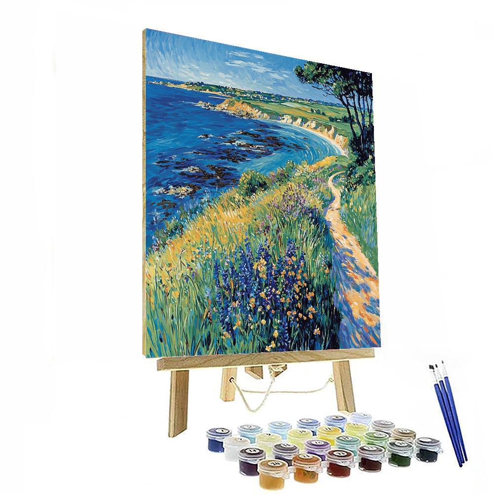 André Derain Inspired Vibrant Coastal Vista  Paint By Numbers