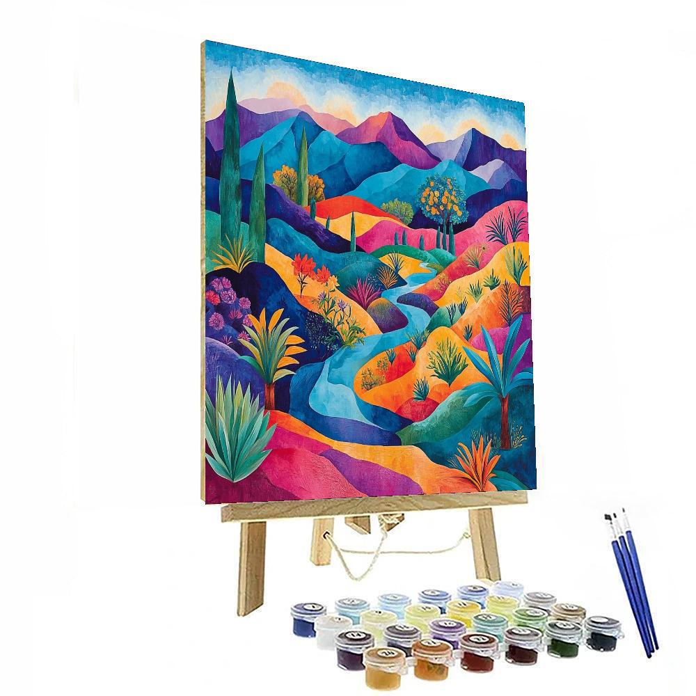 Frida Kahlo Inspired Wonders Of The Earth  Paint By Numbers Art