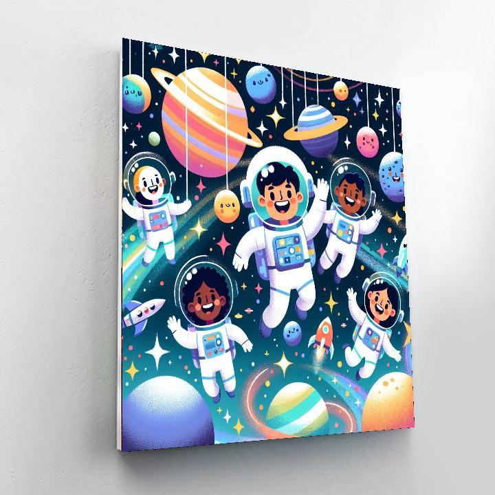 Exciting Space Journey Number Painting