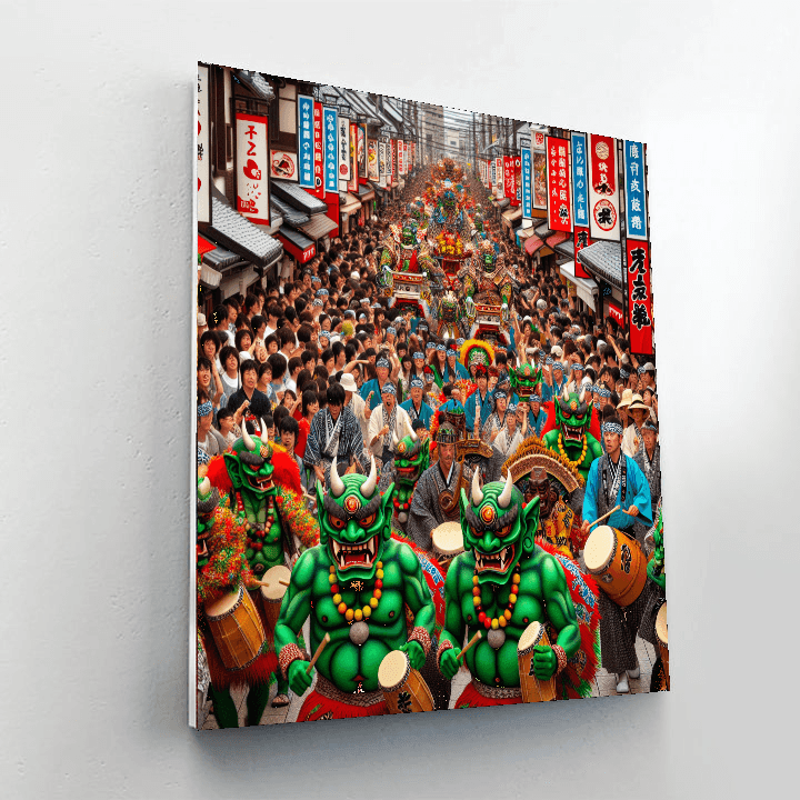 Oni Matsuri Paint By Numbers Art